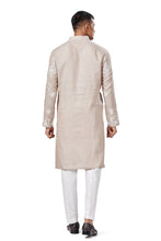 Load image into Gallery viewer, Ajay Arvindbhai Khatri Men's  Linen Embroidered Kurta  Pajama Set