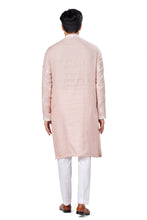 Load image into Gallery viewer, Ajay Arvindbhai Khatri Men's Linen Embroidered Kurta  Pajama Set