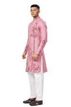 Load image into Gallery viewer, Ajay Arvindbhai Khatri Men's Linen Embroidered Kurta  Pajama Set