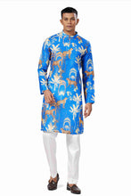 Load image into Gallery viewer, Ajay Arvindbhai Khatri  Animal Print Ethnic Dress Kurta