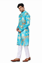 Load image into Gallery viewer, Ajay Arvindbhai Khatri  Animal Print Ethnic Dress Kurta