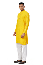 Load image into Gallery viewer, Ajay Arvindbhai Khatri Men's straight Lucknowi Chikankari Kurta