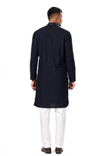 Load image into Gallery viewer, Ajay Arvindbhai Khatri Men's straight Lucknowi Chikankari Kurta