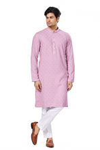 Load image into Gallery viewer, Ajay Arvindbhai Khatri Men's straight Lucknowi Chikankari  Kurta
