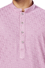 Load image into Gallery viewer, Ajay Arvindbhai Khatri Men's straight Lucknowi Chikankari  Kurta