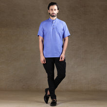 Load image into Gallery viewer, mens lilac color cotton short kurta