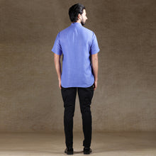 Load image into Gallery viewer, mens lilac color cotton short kurta