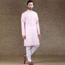 Load image into Gallery viewer, mens pink color regular brasso kurta