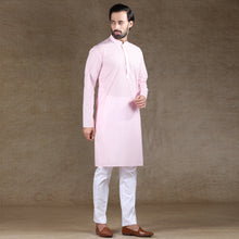 Load image into Gallery viewer, mens pink color regular brasso kurta