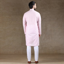 Load image into Gallery viewer, mens pink color regular brasso kurta