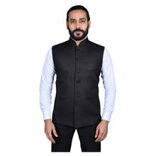 Load image into Gallery viewer, mens black color nehru jacket