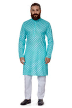 Load image into Gallery viewer, men's cotton printed firoji colour kurta