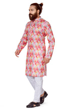 Load image into Gallery viewer, mens cotton printed kurta