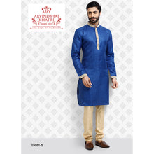Load image into Gallery viewer, mens navy blue color kurta pajama set