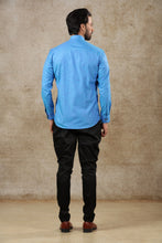 Load image into Gallery viewer, mens blue colour short kurta