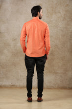 Load image into Gallery viewer, mens caret colour cotton short kurta