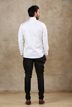 Load image into Gallery viewer, mens white color cotton short kurta