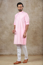 Load image into Gallery viewer, mens pink color kurta pajama set