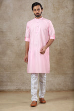 Load image into Gallery viewer, mens pink color kurta pajama set