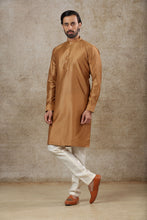 Load image into Gallery viewer, mens brown color kurta pajama set