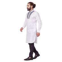 Load image into Gallery viewer, mens white color cotton kurta