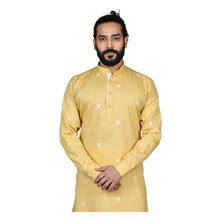 Load image into Gallery viewer, mens yellow color poly cotton kurta