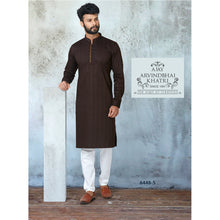 Load image into Gallery viewer, mens coffee colour kurta pajama set