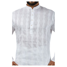 Load image into Gallery viewer, mens white color pure cotton kurta