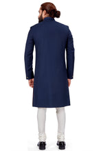 Load image into Gallery viewer, mens navy blue color nawabi dress indowestern