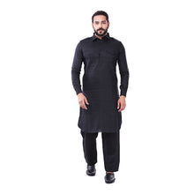 Load image into Gallery viewer, mens cotton regular pathani suit set
