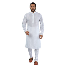 Load image into Gallery viewer, mens white color cotton kurta