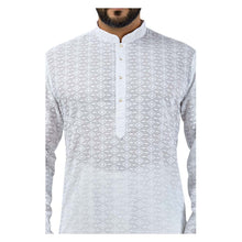 Load image into Gallery viewer, mens white color cotton kurta