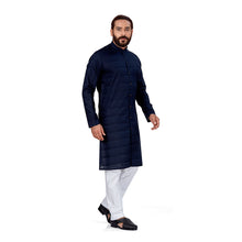 Load image into Gallery viewer, mens royal blue color cotton kurta