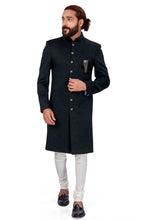 Load image into Gallery viewer, Ajay Arvindbhai Khatri Men's Indo Western Navabi Green Color