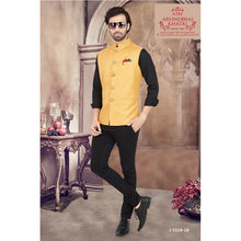 Load image into Gallery viewer, mens yellow color nehru jacket modi jacket