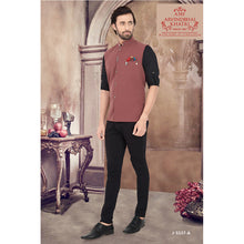 Load image into Gallery viewer, mens pink color regular nehru jacket