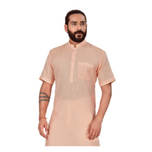 Load image into Gallery viewer, mens peach color kurta pajama set