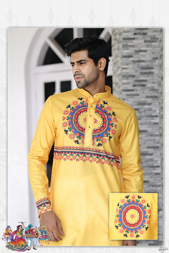 mens navratri printed kurta