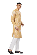 Load image into Gallery viewer, Ajay Arvindbhai Khatri Men&#39;s Linen Embroidered Kurta  Pajama Set
