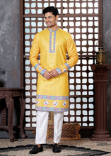 Load image into Gallery viewer, Ajay Arvindbhai Khatri Men&#39;s Cotton Printed Navratri Kurta
