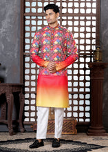 Load image into Gallery viewer, Ajay Arvindbhai Khatri Men&#39;s Cotton Printed Navratri Kurta
