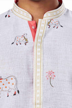 Load image into Gallery viewer, Ajay Arvindbhai Khatri  Animal Print Ethnic Dress Kurta

