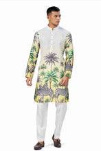 Load image into Gallery viewer, Ajay Arvindbhai Khatri  Animal Print Ethnic Dress Kurta
