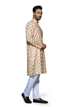 Load image into Gallery viewer, Ajay Arvindbhai Khatri Men&#39;s Cotton Printed Stylish kurta Yellow Color
