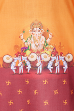 Load image into Gallery viewer, Ajay Arvindbhai Khatri Men&#39;s Cotton Printed Ganpati Kurta
