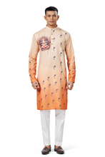 Load image into Gallery viewer, Ajay Arvindbhai Khatri Men&#39;s Cotton Printed Ganpati Kurta
