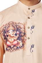 Load image into Gallery viewer, Ajay Arvindbhai Khatri Men&#39;s Cotton Printed Ganpati Kurta
