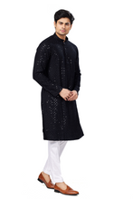 Load image into Gallery viewer, Ajay Arvindbhai Khatri Men&#39;s straight Lucknowi Chikankari  Kurta
