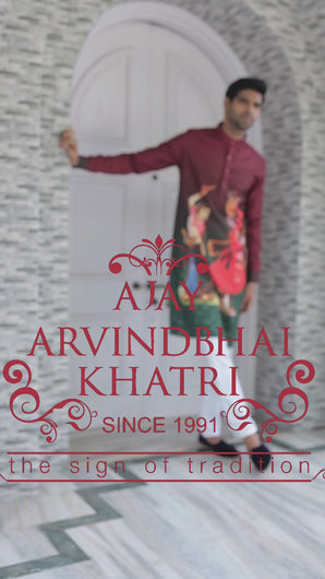 mens navratri printed kurta