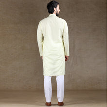 Load image into Gallery viewer, mens lemon color regular brasso kurta
